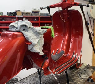 Restauration Vespa Rally 180 